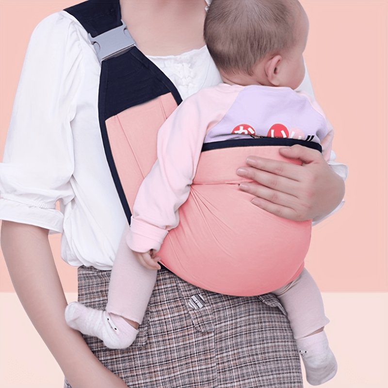 Cotton Baby Carrier Sling with Breathable Mesh 🌿 Ergonomic One Shoulder Baby Hip Holder for Newborns to Toddlers 0-3 Years, Adjustable Wrap up to 20.41 KG