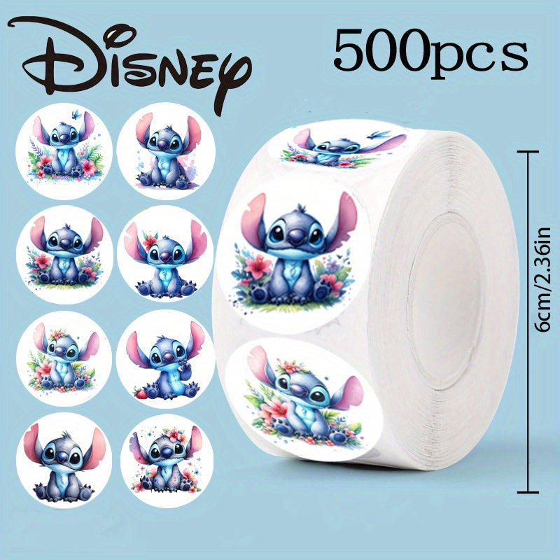 Ume Stitch & Floral Round Stickers - Perfect for Gift Bags & More - Cyprus