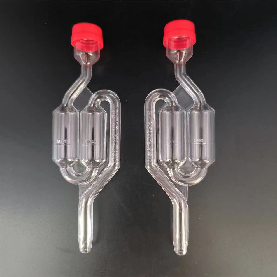 3-Pack Plastic One-Way Fermentation Valves - Brewing Accessories with Red Caps - Cyprus