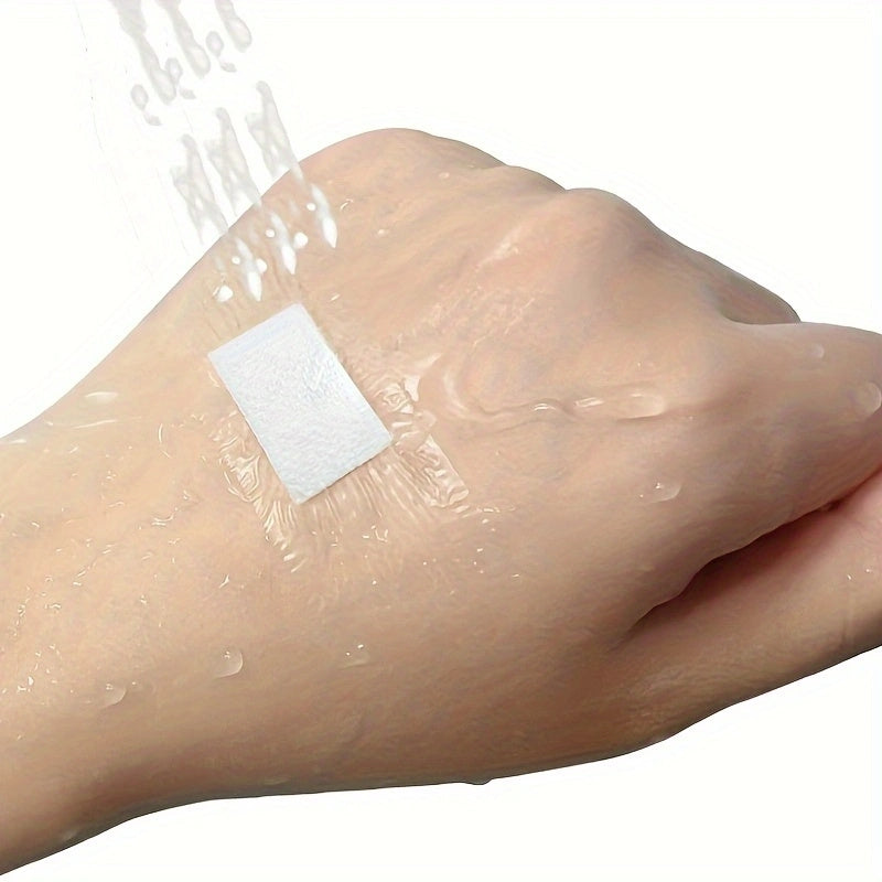 50pcs Waterproof Transparent Bandages - High Elasticity for Showering & Swimming