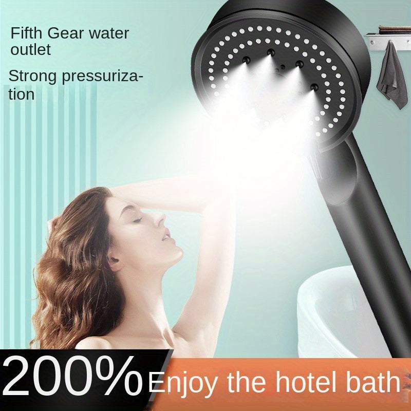 High-Pressure Handheld Showerhead with 5 Adjustable Spray Modes - Cyprus