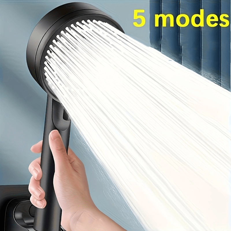 High-Pressure Handheld Showerhead with 5 Adjustable Spray Modes - Cyprus