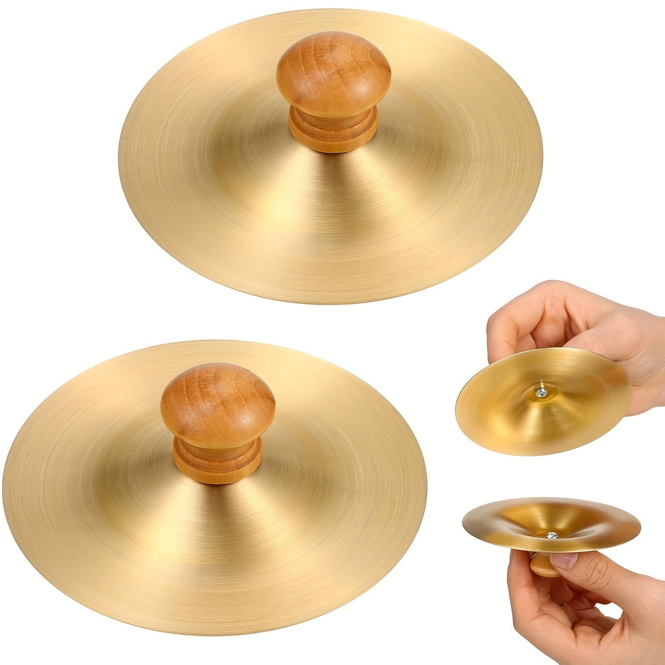 Cymbales de cuivre de 7,01 cm - Instruments de percussion non chargés pour la contrepartie