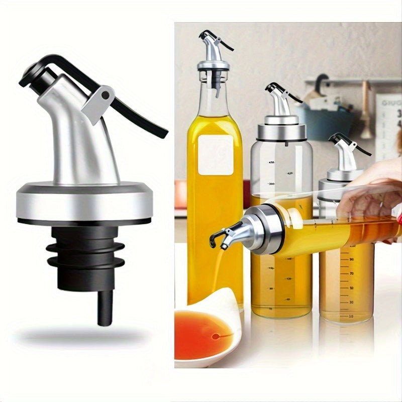 Plastic Wine Stopper with Pouring Spout - Oil Bottle Pourer - Leakproof Dispenser Cap - Cyprus