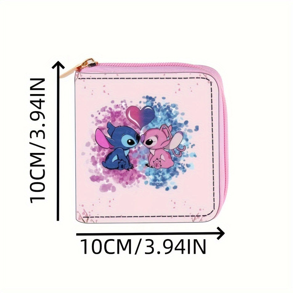 Stitch Chic Compact Wallet - Langlebiges PU -Leder, Reißverschluss - Ume - Zypern