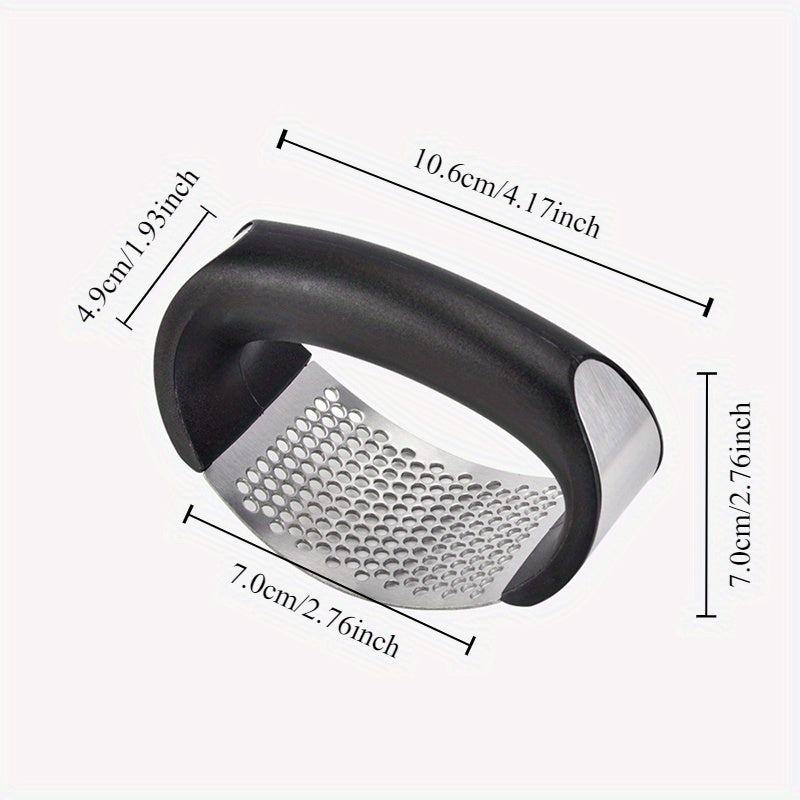 Ergonomic Stainless Steel Garlic Press - Cyprus