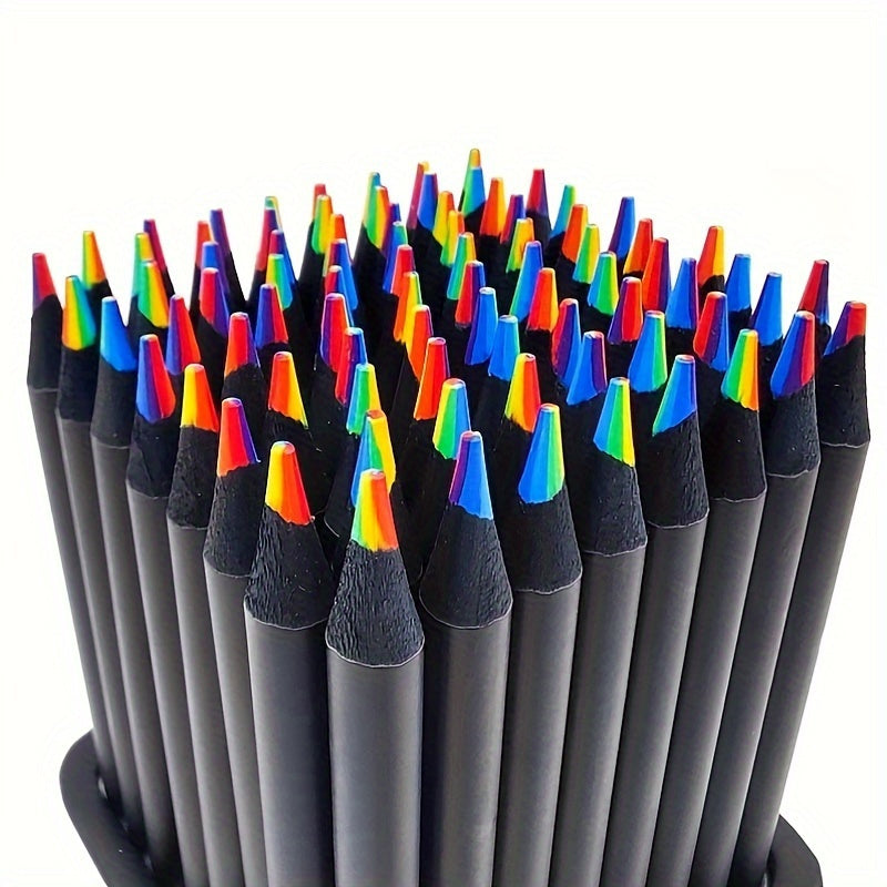 Regenbogen -Aquarellstifte - 12 -Pack, 7 -in -1 -Farbvorgänge - Lösliche Kunststifte - Kunstart für Erwachsene, Schule, Familie - Zypern