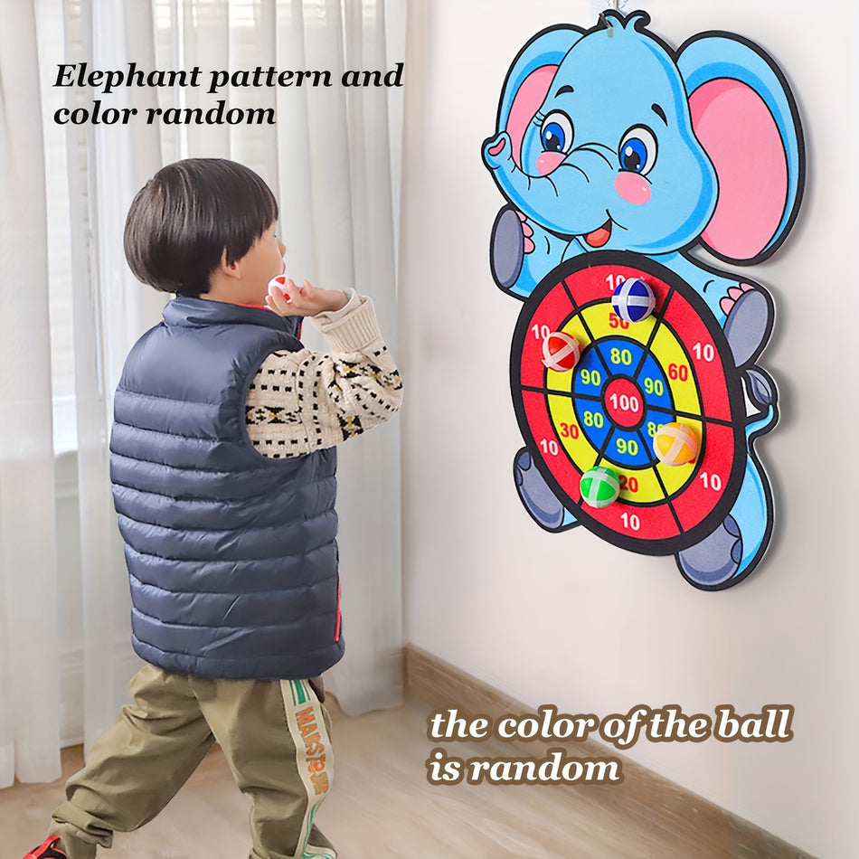 Pattern Elephant Sticky Ball Dart Plate Target For Kids - Foldable - Κύπρος