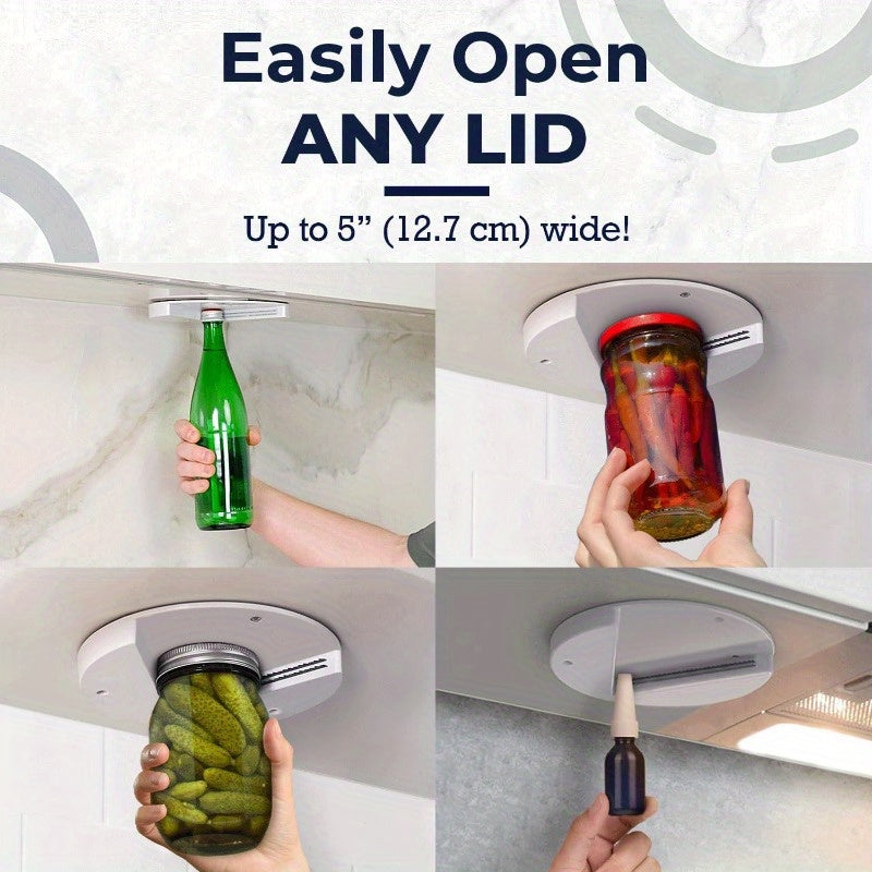 Effortless Under-Cabinet Bottle Opener - No Power Needed