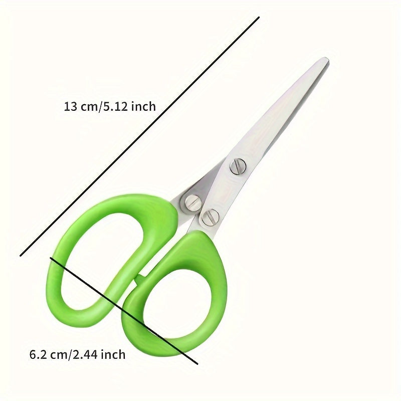 5-Layer Stainless Steel Versatile Kitchen Shears with Protective Cover