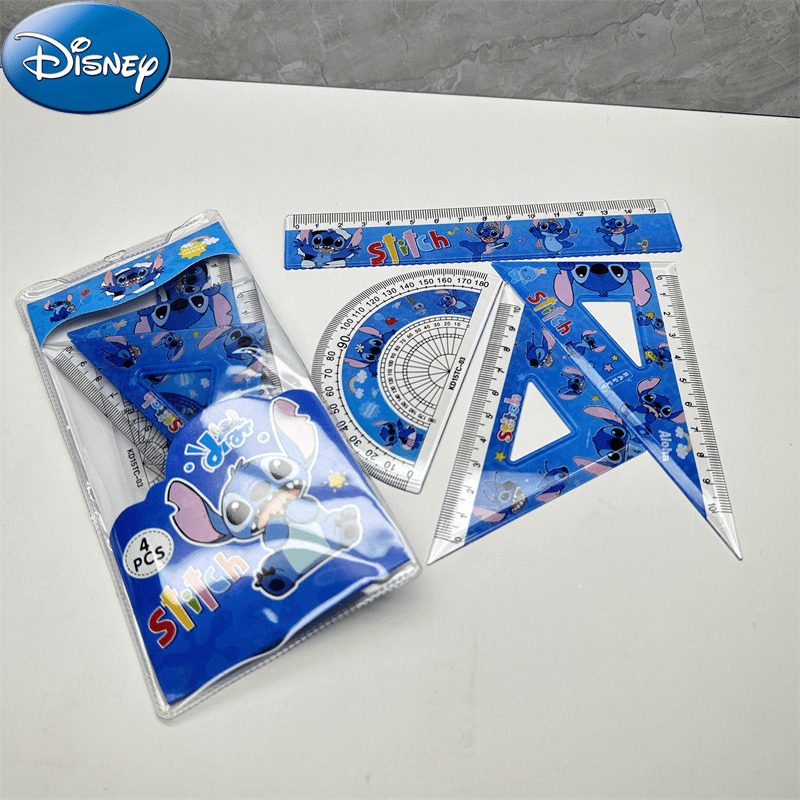 Stitch Набор линейки из 4 частей, 6 -дюймовые красочные звездные и детские дизайны - Прочные пластиковые офисные принадлежности - Кипр