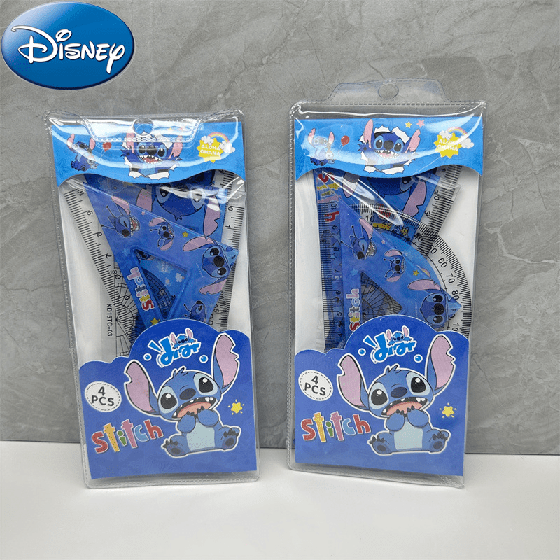 Stitch Набор линейки из 4 частей, 6 -дюймовые красочные звездные и детские дизайны - Прочные пластиковые офисные принадлежности - Кипр