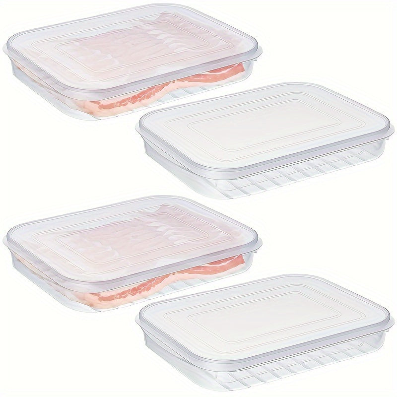 Stackable Plastic Food Storage Containers with Silicone Lid - Cyprus