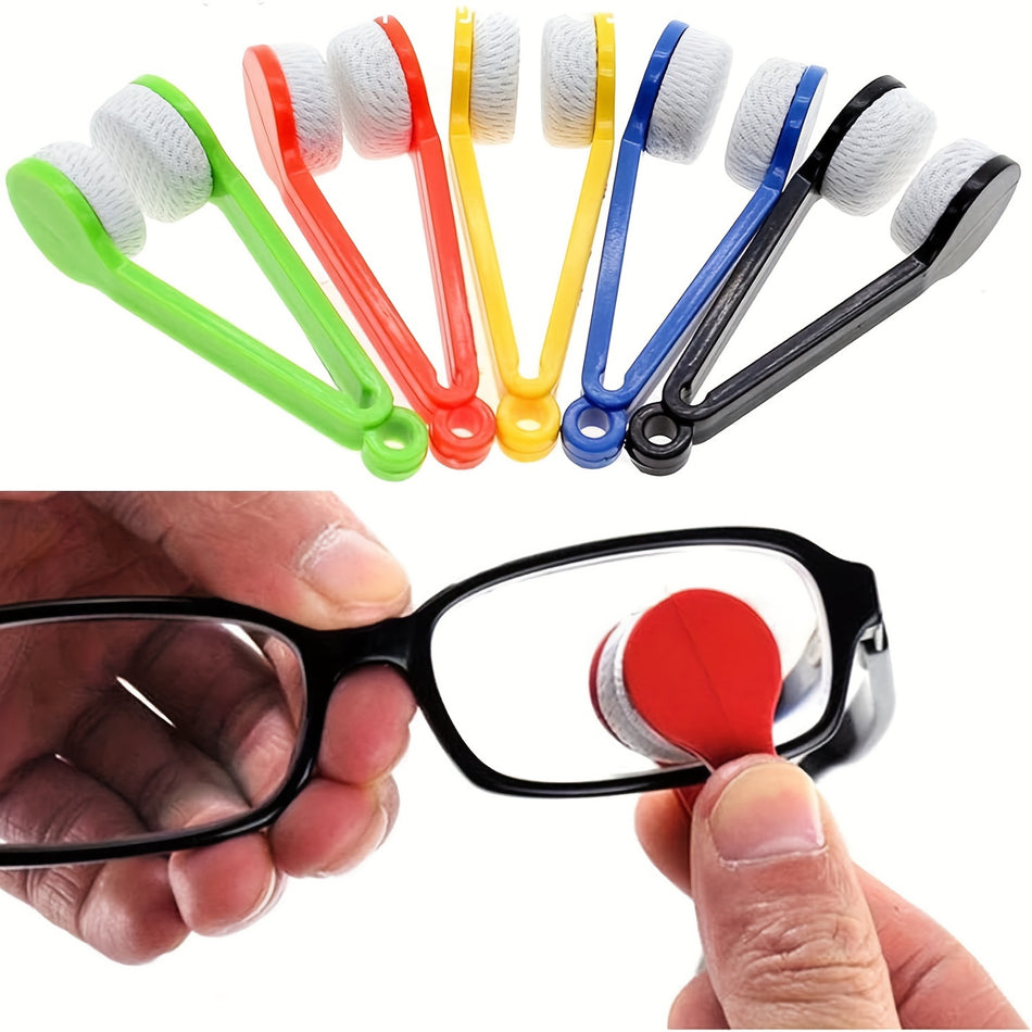 4pcs Mini Portable Glasses Cleaning Brushes - Soft and Easy-To-Use for Home & Travel