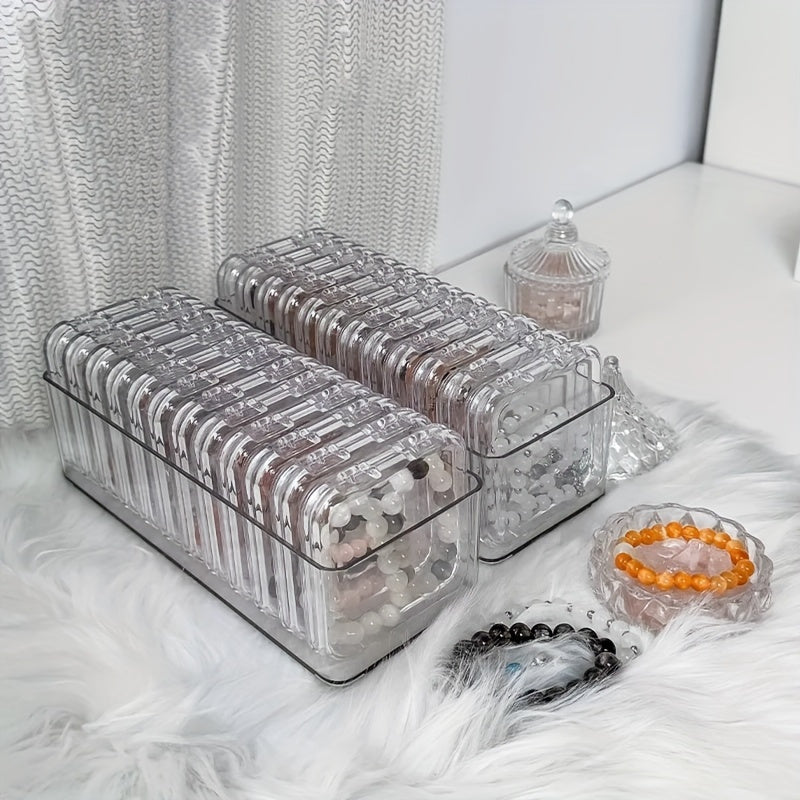 Clear Plastic Jewelry Organizer Set - Ideal Vanity Storage Solution - Cyprus