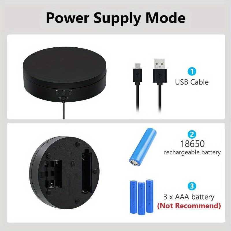 Electric Rotating Display Stand with 360° Auto-Rotation - Cyprus