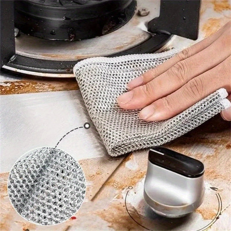 Ultra-Fine Microfiber Steel Wool Soap Pads - 20/30pcs Double-Sided Kitchen Scrubbers