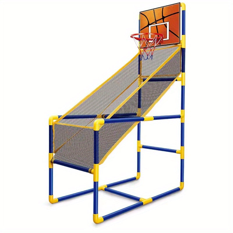 Adjustable Height Basketball Stand with Dual Shot Hoop & Ramp - Cyprus