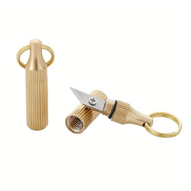 Pocket-Sized Keychain Knife - Durable for Unboxing & Hobbies, Ages 14+ - Cyprus