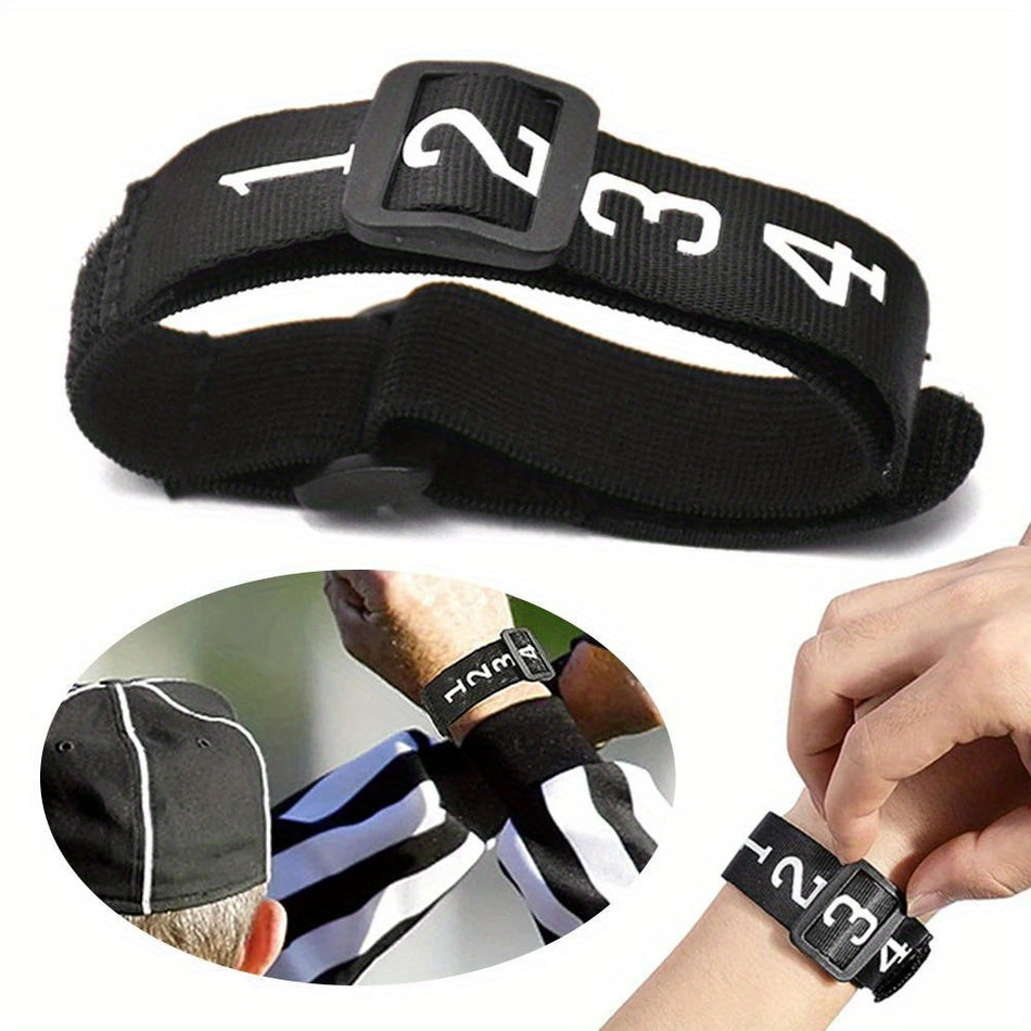 Football Referee Wristband - Durable Slide-On Number Indicator for Seamless Officiating - Cyprus