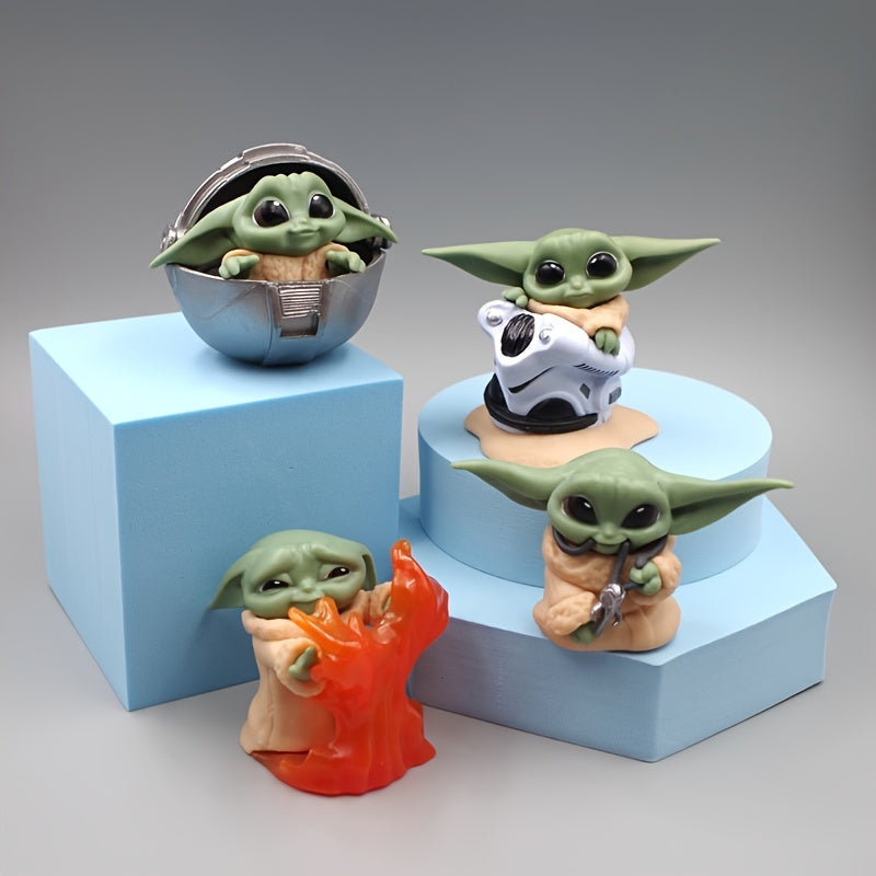 Ume Star Wars Master Yoda Miniatures 4 -teiliges Set - ideal für Bürodekor und Geschenk - Zypern