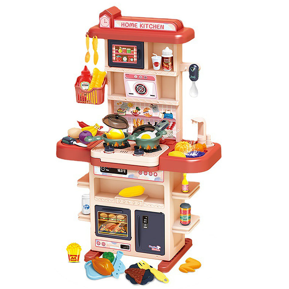 Deluxe Pretend Play Cooking Set with Light Effects, Sound, Water Feature - Ages 3-8 - Great Holiday Gift - Cyprus