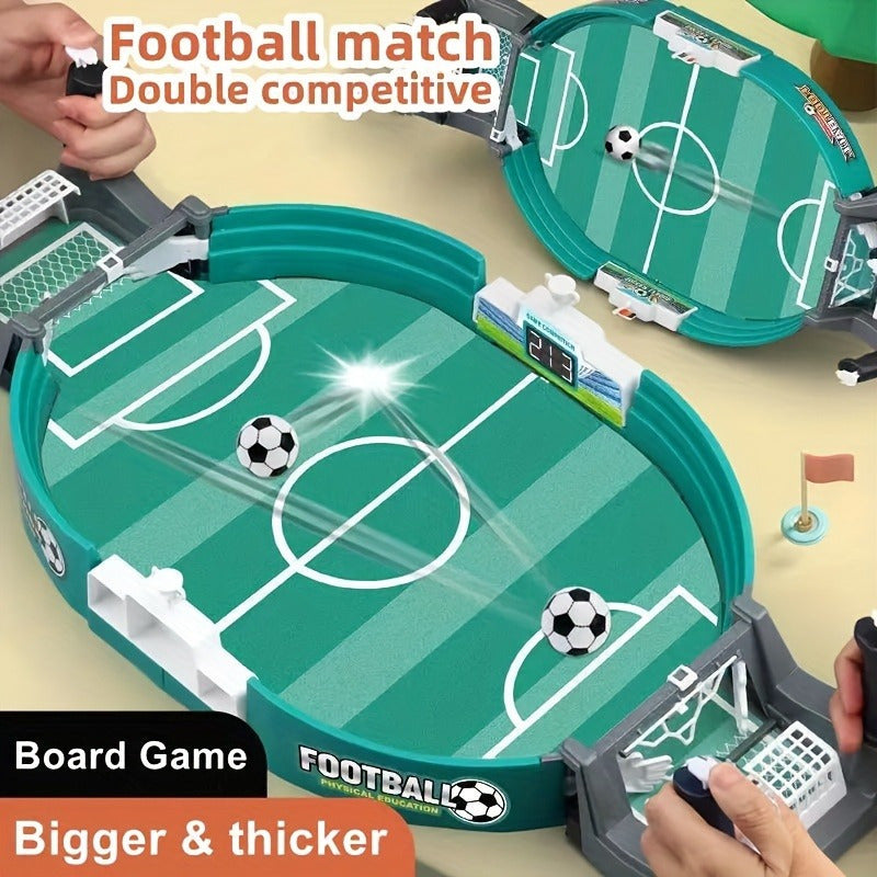 Kids Tabletop Soccer Game - Portable Dual-Player Mini Foosball Table, PP Material, for Ages 3 to 6, Interactive Family Party Sports Toy, Ideal for Christmas, Halloween, Thanksgiving Gift