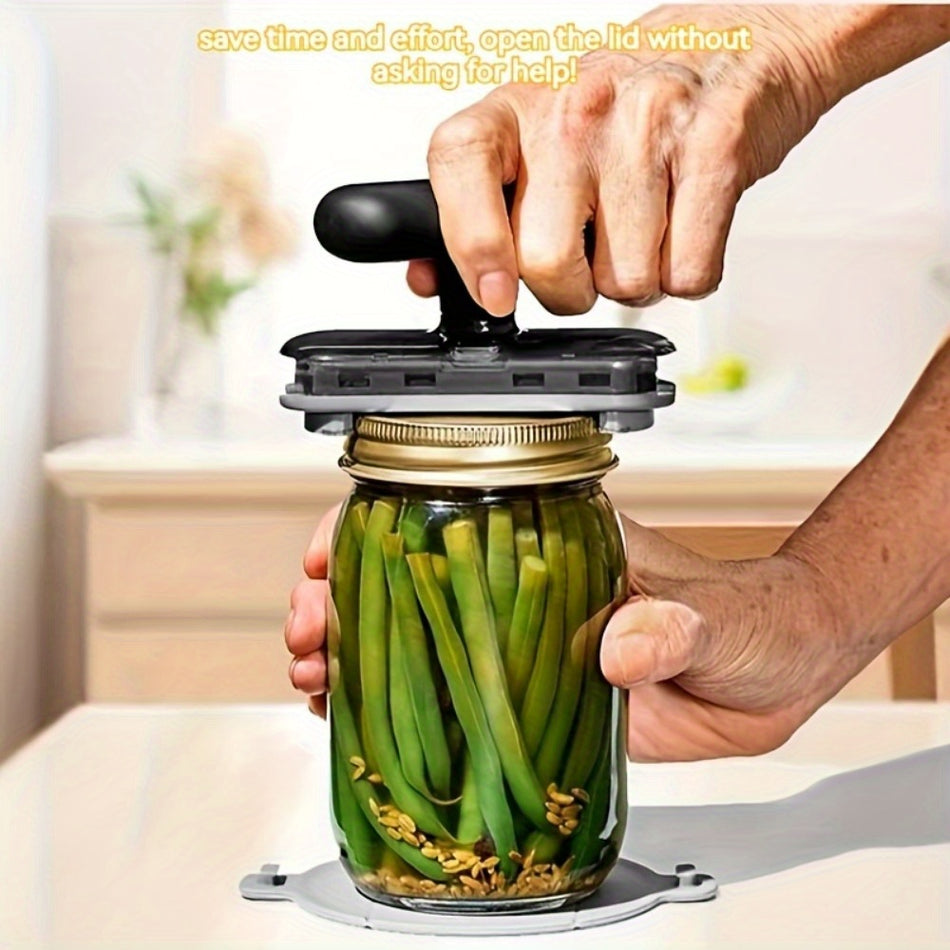 Versatile Manual Can and Jar Opener – Durable ABS Kitchen Tool