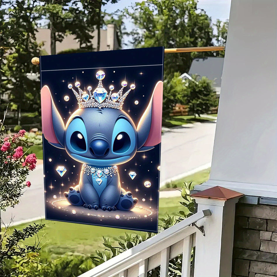 Stitch 30.48x45,72см Lenen Garden Banner - Идеально подходит для Хэллоуина, Рождества и других - на открытом воздухе декор - Кипр