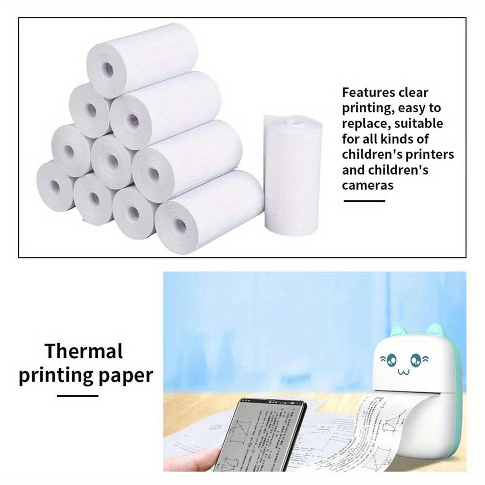 Wood Pulp Thermal Paper for Kids Camera - 10 Rolls - Cyprus