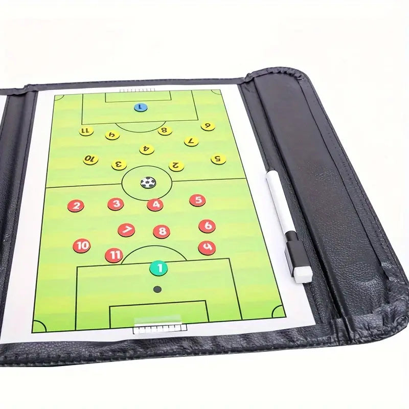 Tri-Fold Netball Coach Clipboard - Portable Magnetic Strategy Board - Cyprus