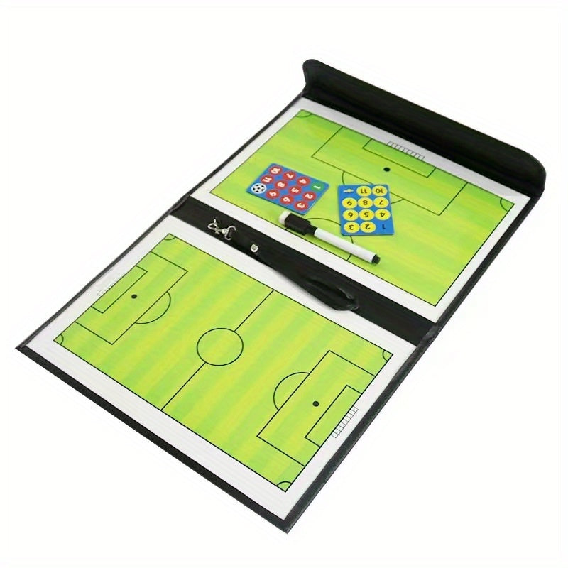 Portable 3-Fold Soccer Coach Board - Durable PU Material for All Ages - Cyprus