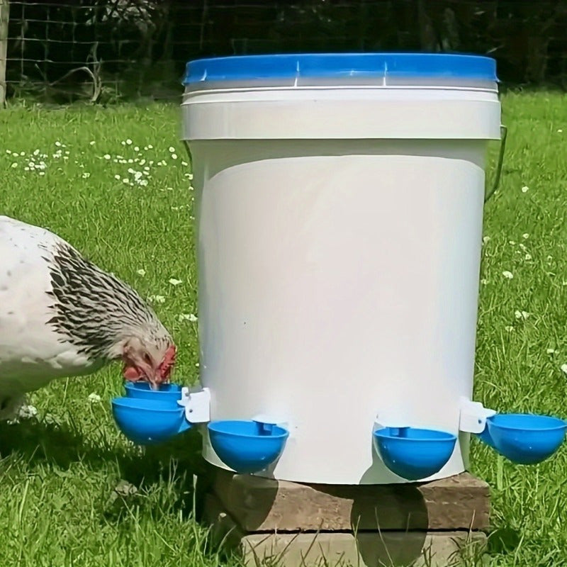 Automatic Chicken Waterer - Leakproof 5-Cup Non-Electric Drinkers for Poultry