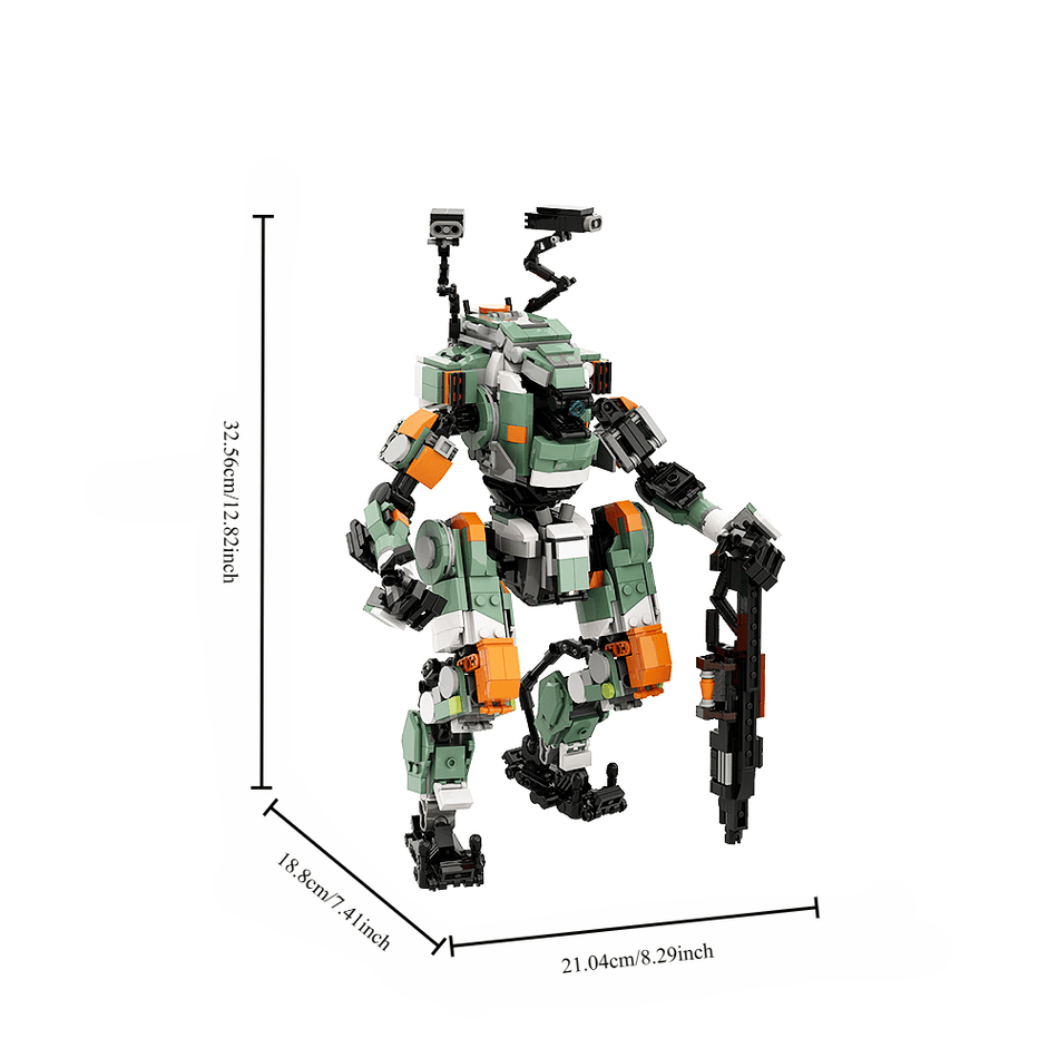 Titan Mecha Robot Bina Seti - 1061pcs Gelişmiş Zorluk, Sürdürülebilir Bloklar - Kıbrıs