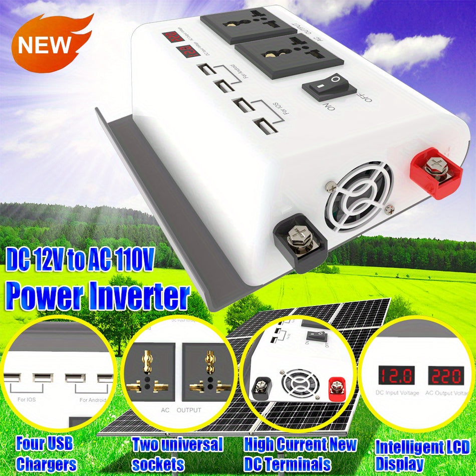 25W Portable Solar Power Kit with Waterproof Panel, 50A Controller & 300W Inverter