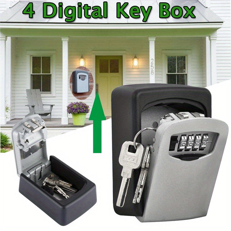 Waterfeste Key Safe Box im Freien mit 4-stelliger Kombinationsschloss