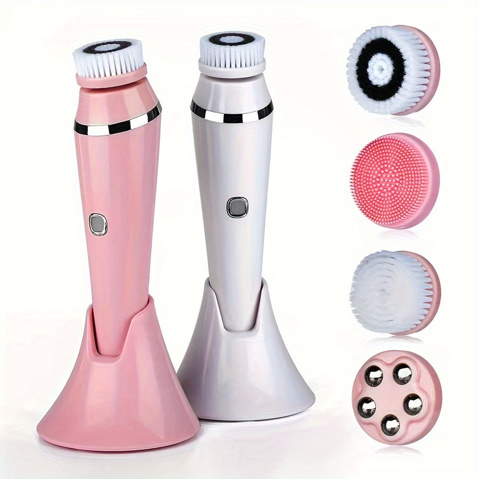 4-In-1 Electric Facial Brush & Massager - Cyprus