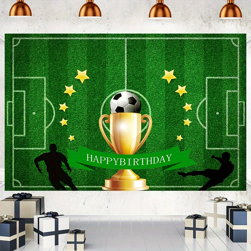 Football Balloon Banner Backdrop - Vinyl for Boys, Ideal for All Seasons - Cyprus