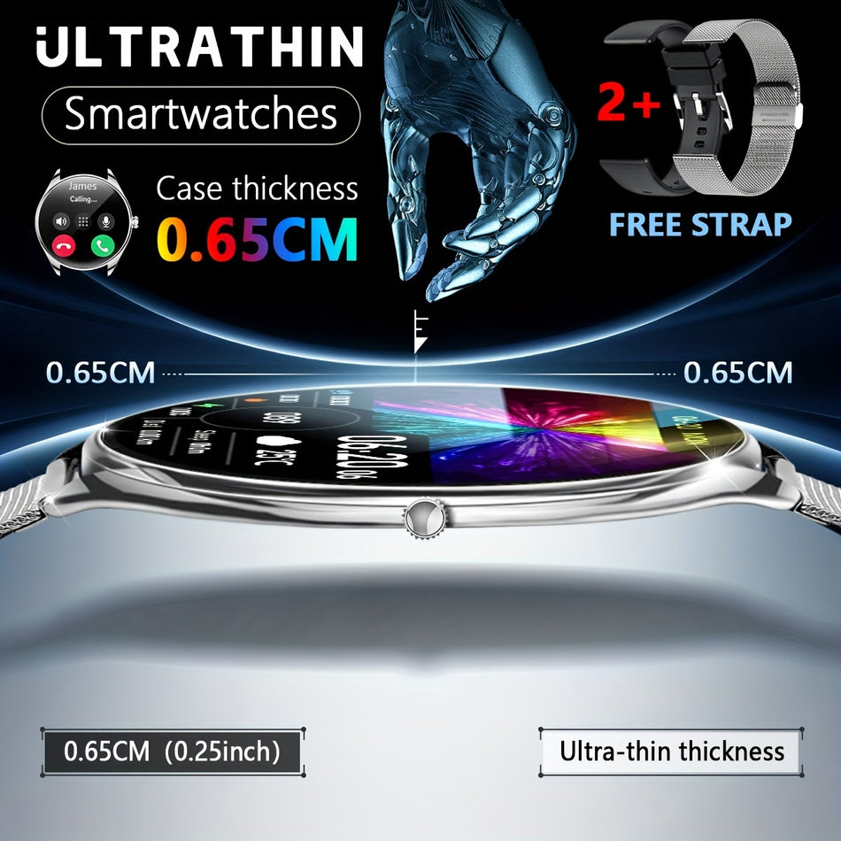 Ultra Thin Smartwatch With Full Touch Screen & Multiple Exercise Modes - Cyprus