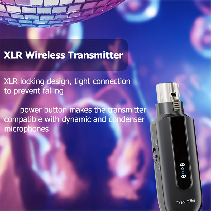 Wireless Rechargeable Microphone System with Transmitter and Receiver - Cyprus