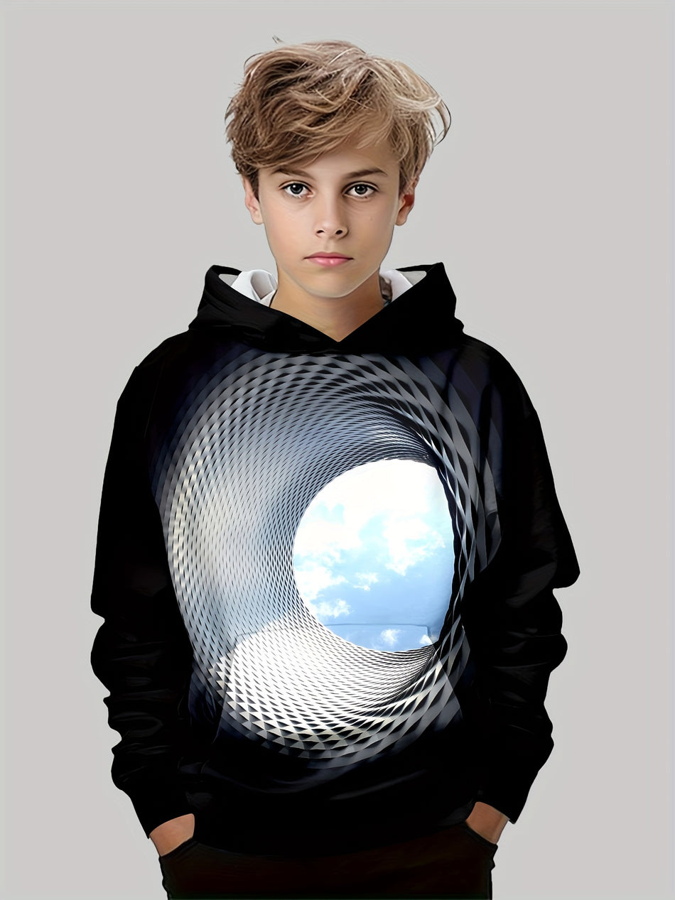 Mode 3D Printed Boys 'Hoodie für Frühling/Herbst