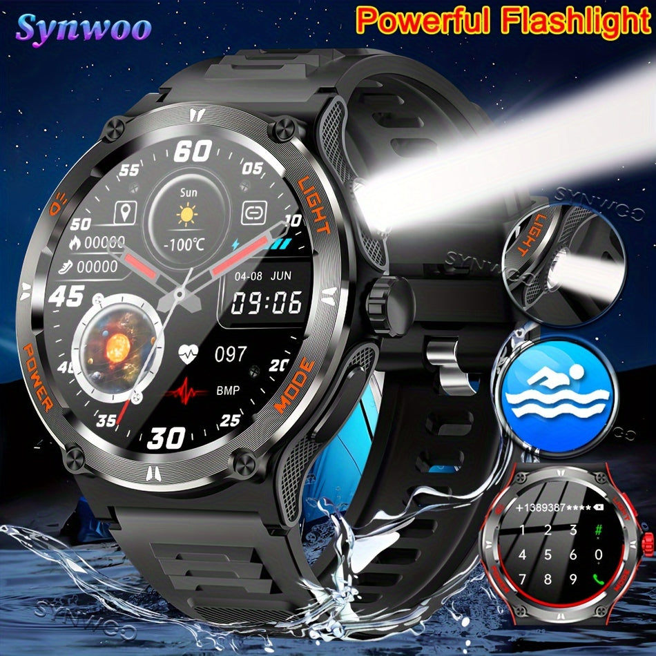 2024 Smart Watch For Men 3.89cm Smart Watch - Ultimate Fitness Tracker & Flashlight - iOS/Android - Cyprus