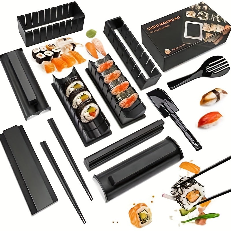 YumiPLUS DIY Sushi Maker Set - 10pcs Kitchen Tools for Perfect Sushi Creations