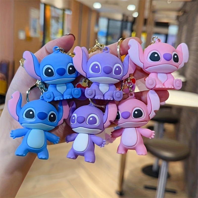 Χαριτωμένο κινούμενο σχέδιο Stitch Σχήμα Keychain - Κύπρος 🔑