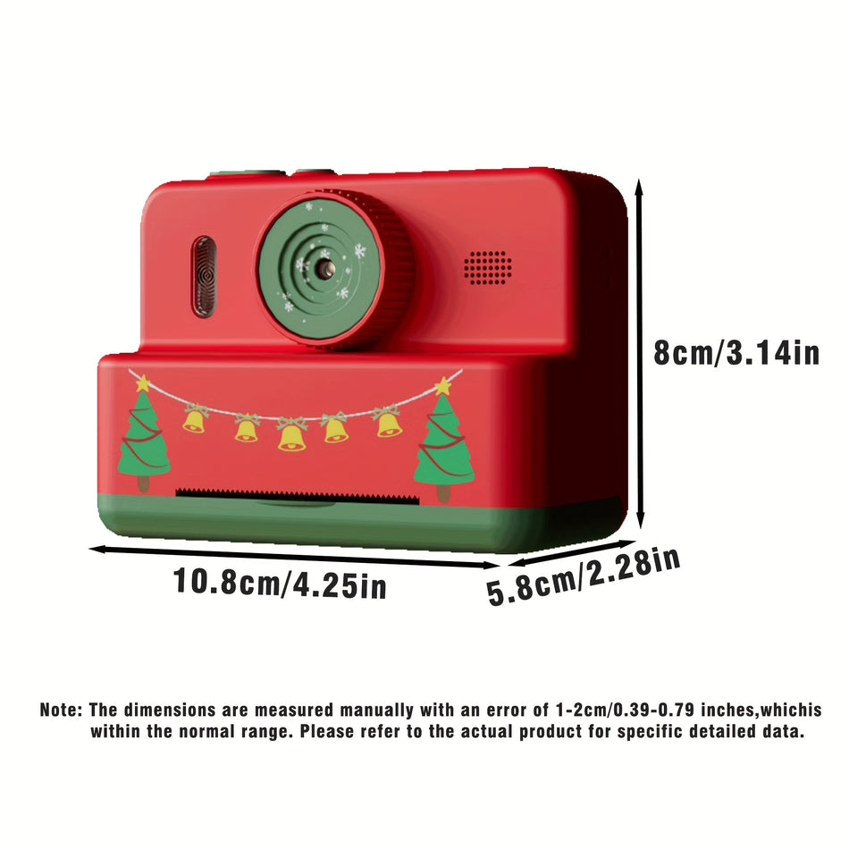 Zero Ink One-Touch Instant Printing Camera with Free Paper, Christmas Style - Cyprus