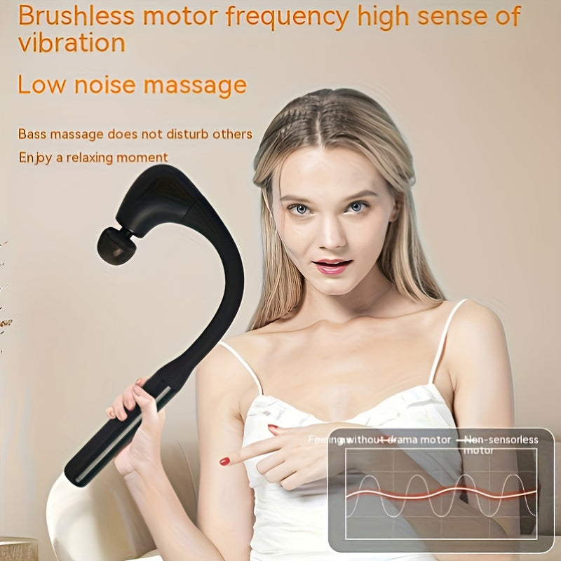 Relieve Muscle Massager Gun - Curved Handles Back Massage Gun - Cyprus