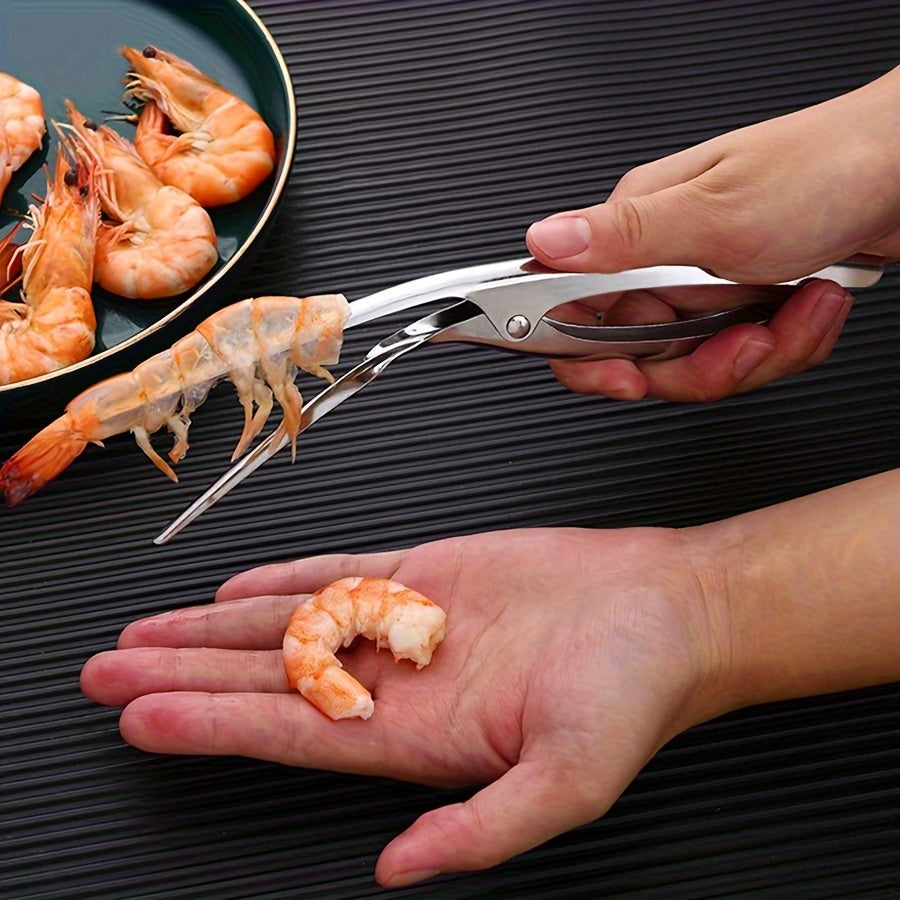 Stainless Steel Shrimp Deveiner Tool - Easy Shell Removal - Cyprus