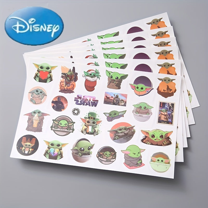 Yoda Baby Cartoon Tattoo Stickers - Waterproof PP Material - Perfect Birthday Party Favors & Gifts - Cyprus