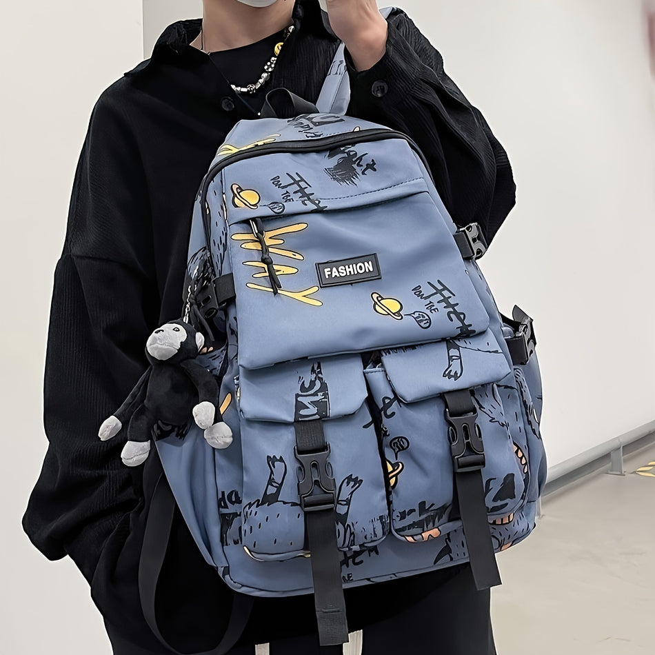 Versatile Large Backpack with Multi Pockets - Cyprus