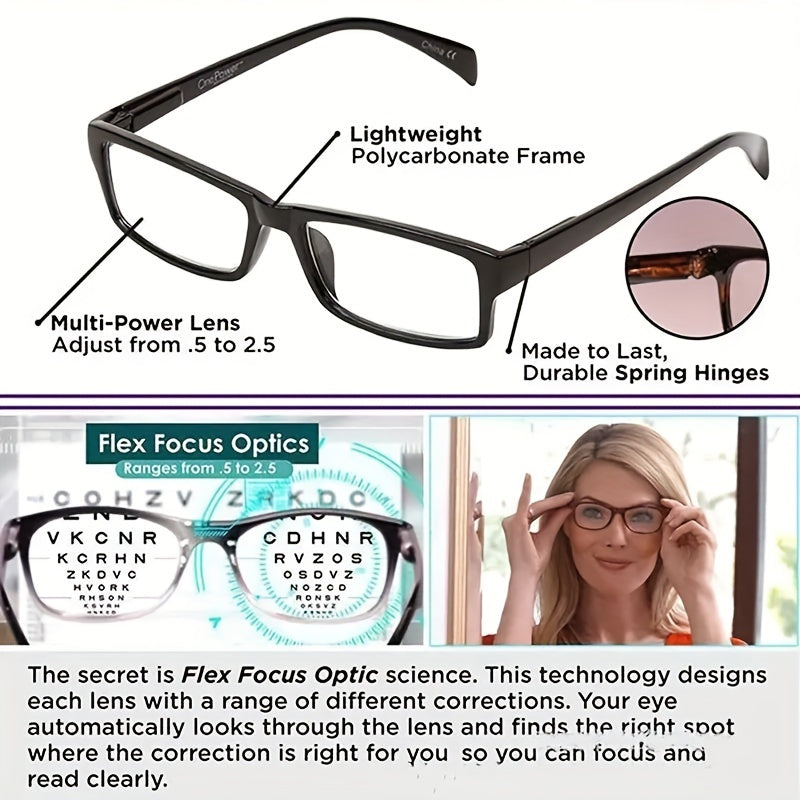 Innovative Auto-Adjusting Bifocal Reading Glasses for Men and Women - Cyprus